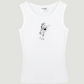 Wine Illustration Tank Top White