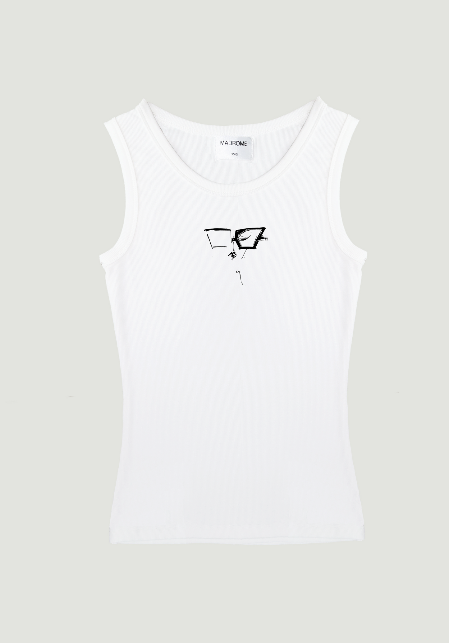 Glasses Illustration Tank Top White