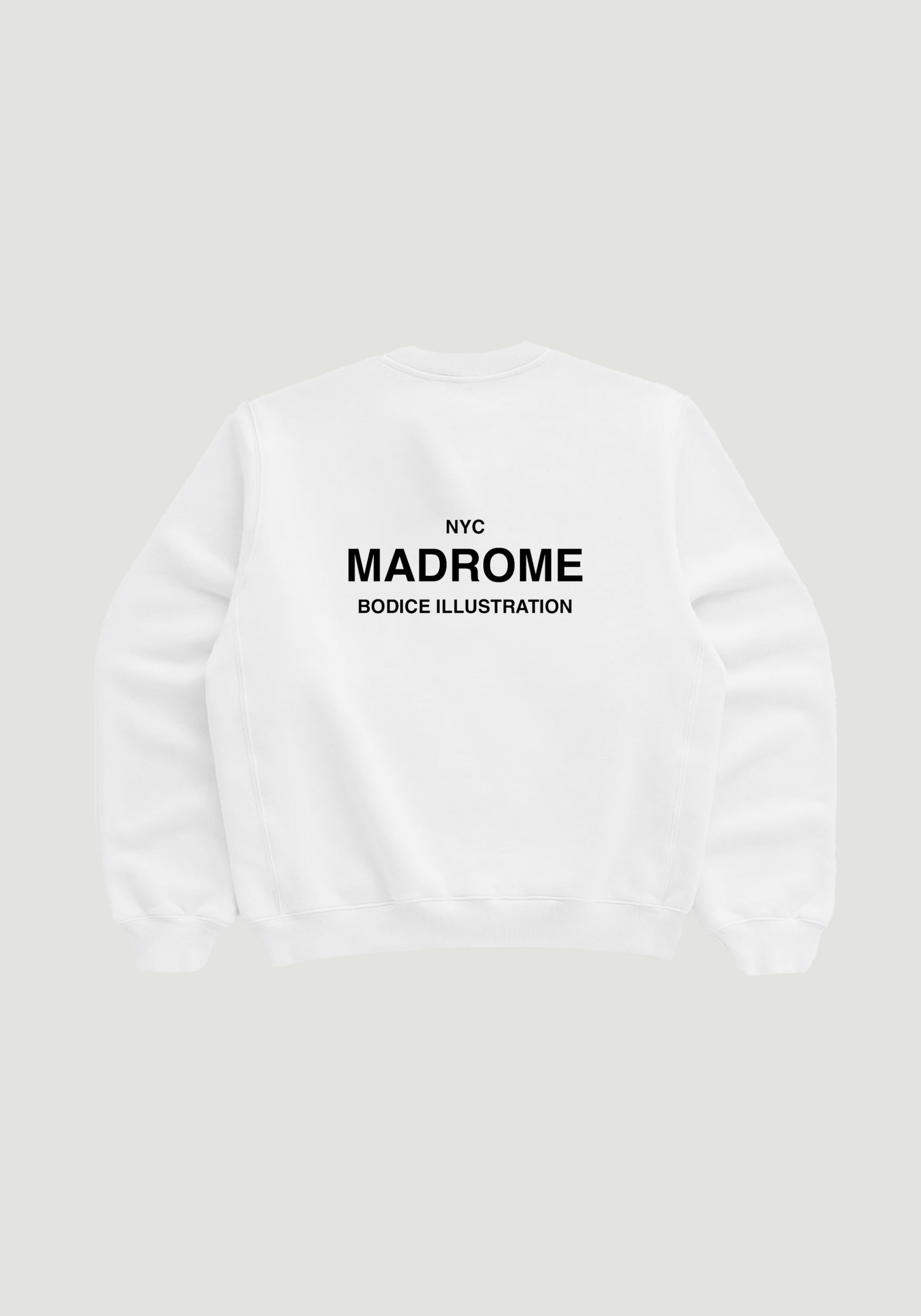 Bodice Illustration Crewneck White