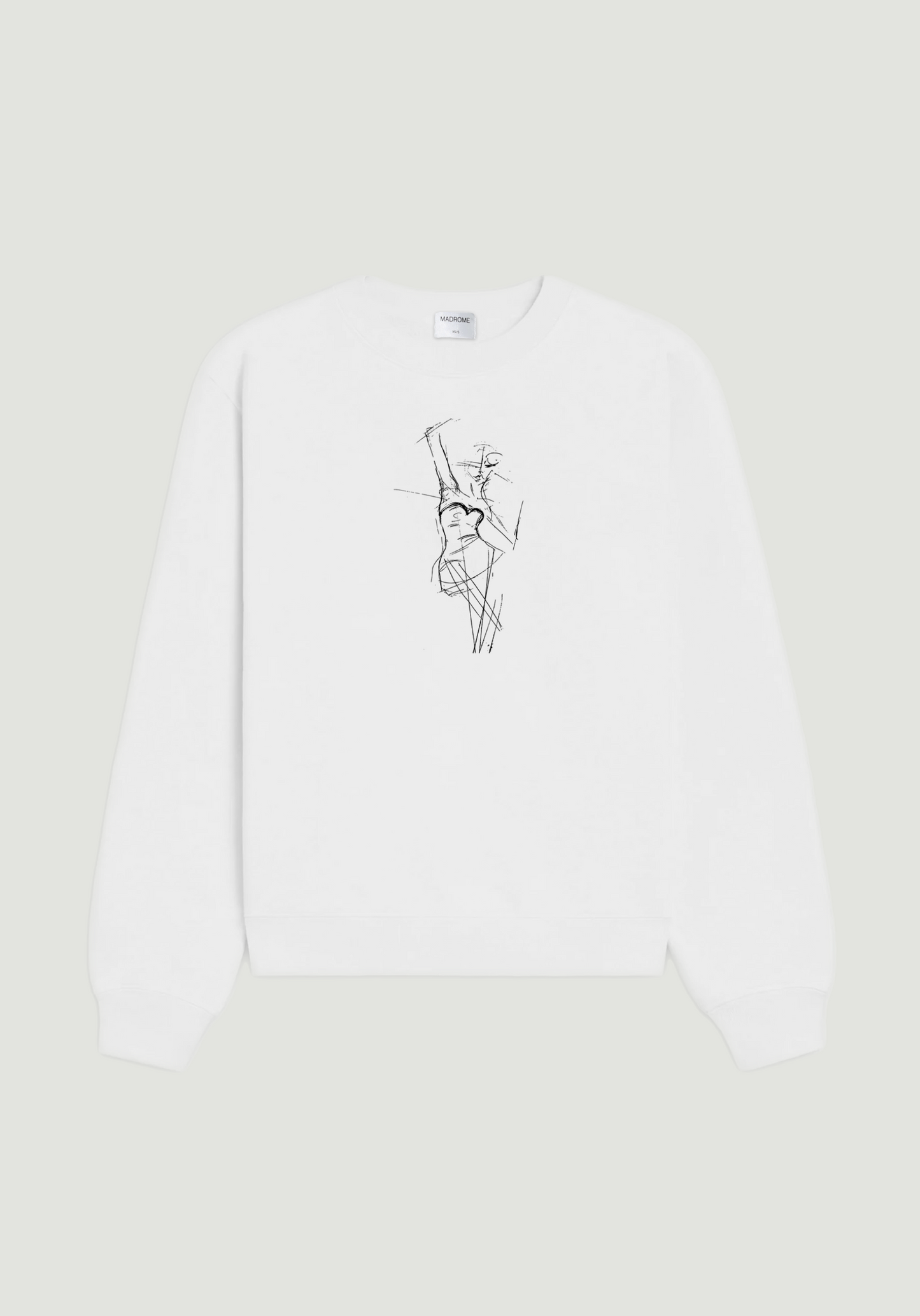 Bodice Illustration Crewneck White