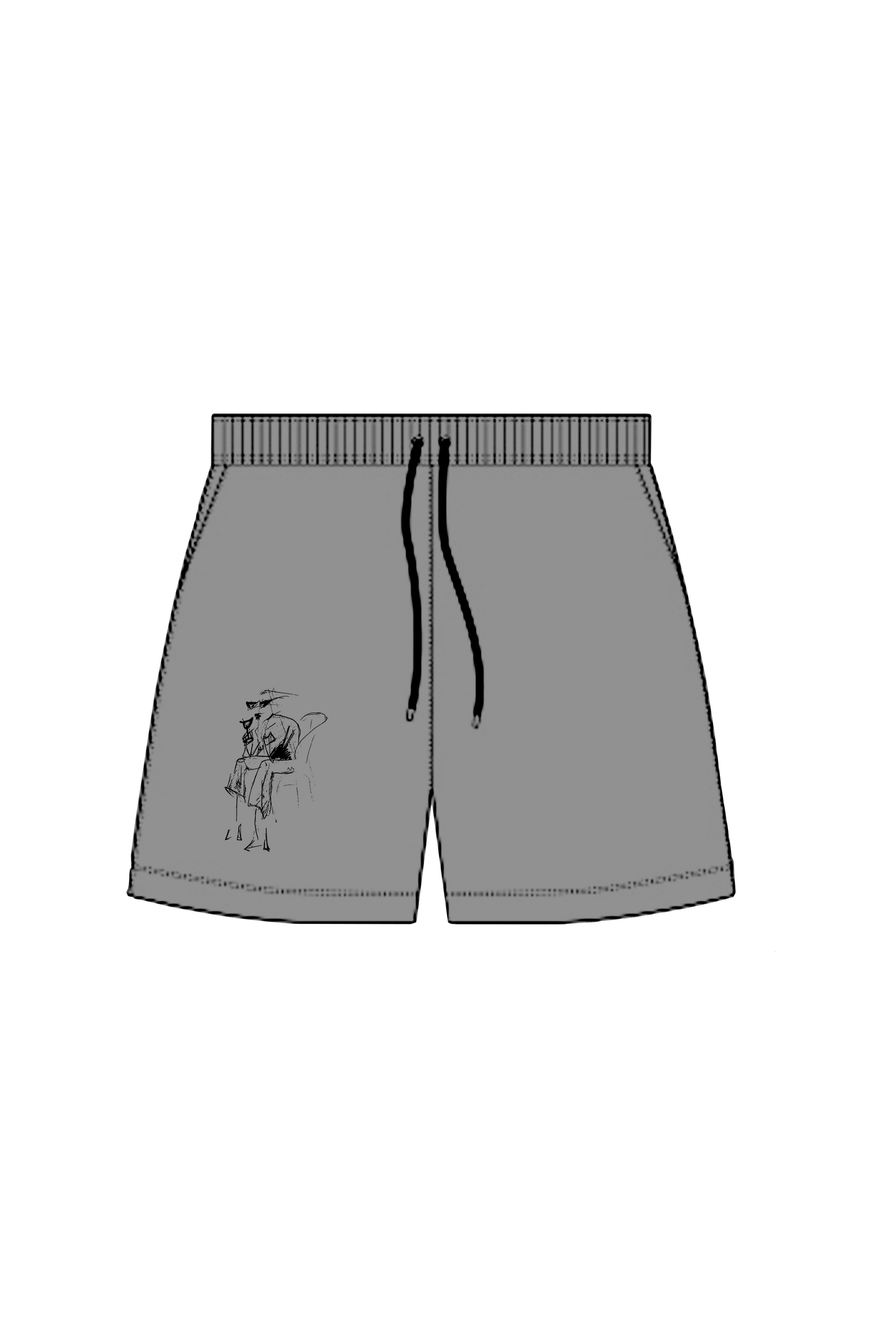 Wine Illustration Shorts